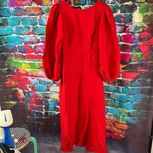 NWT Nobody's Child Zora Mid Dress Red Size 6